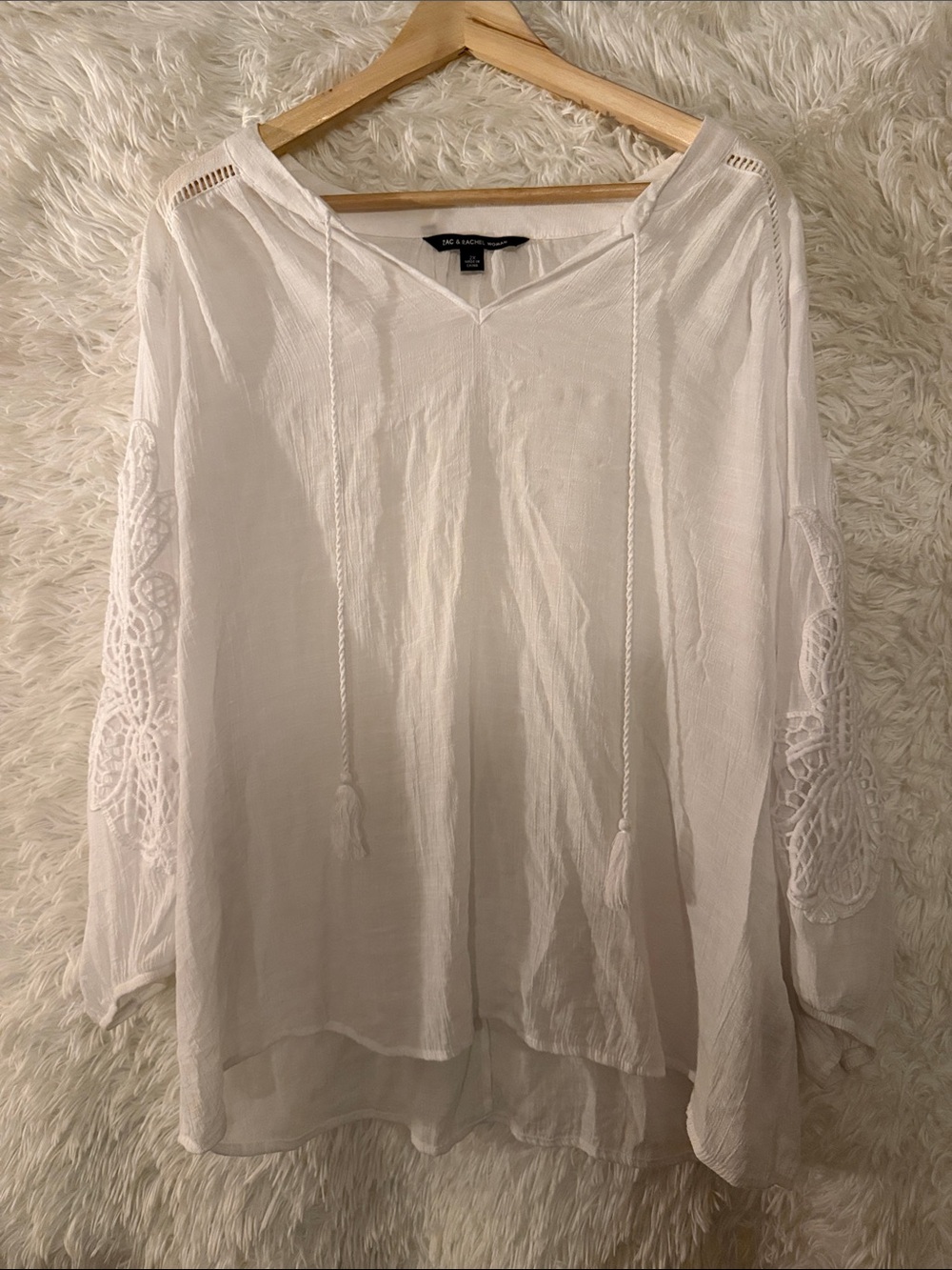 2X Zac & Rachel Peasant Blouse
